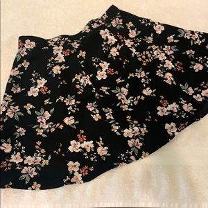 Flower print skirt